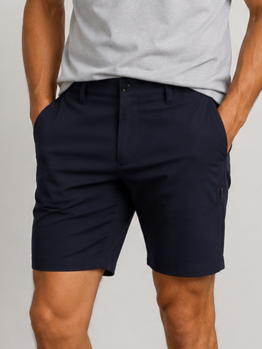 BYLT Everyday Shorts in Dark Blue, Size 34